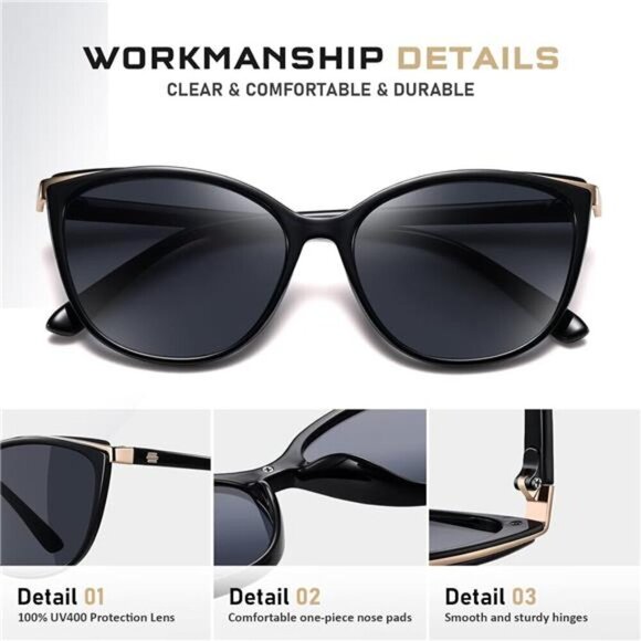 Trendy Cat Eye Fashion Cateye UV400 Protection Glasses CL22017